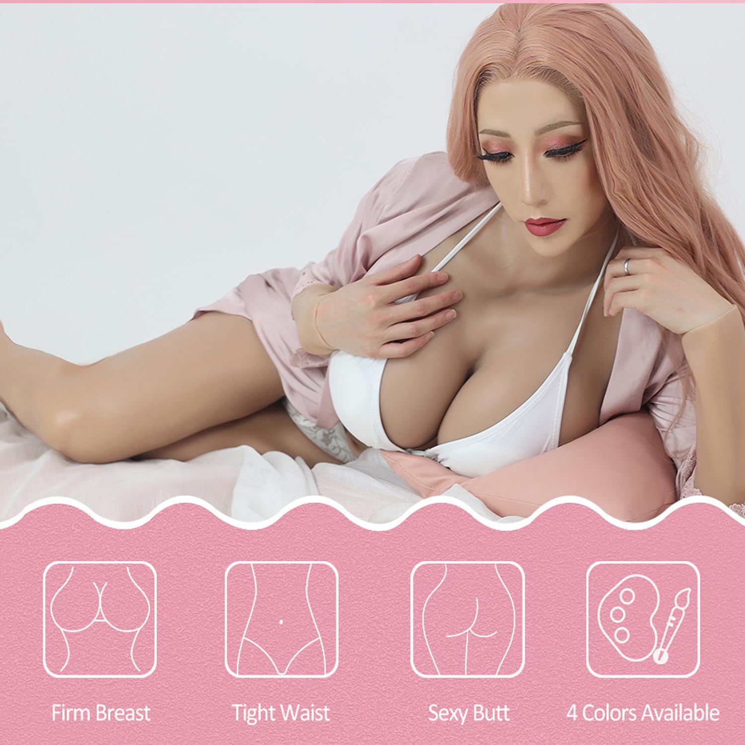 Amazon | 女装シリコンボディスーツ シリコンバストGカップ 腕